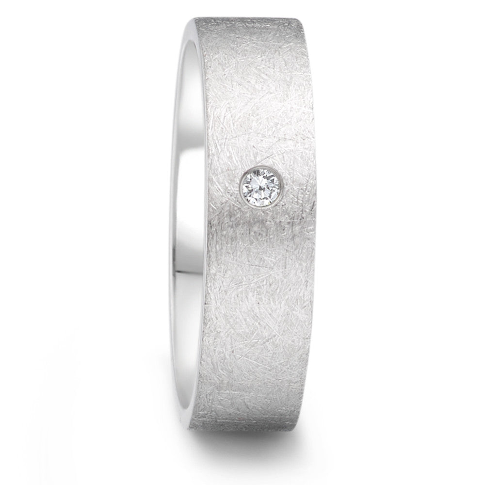 pierścionek stal nierdzewna Diament 0.04 ct, tw-si