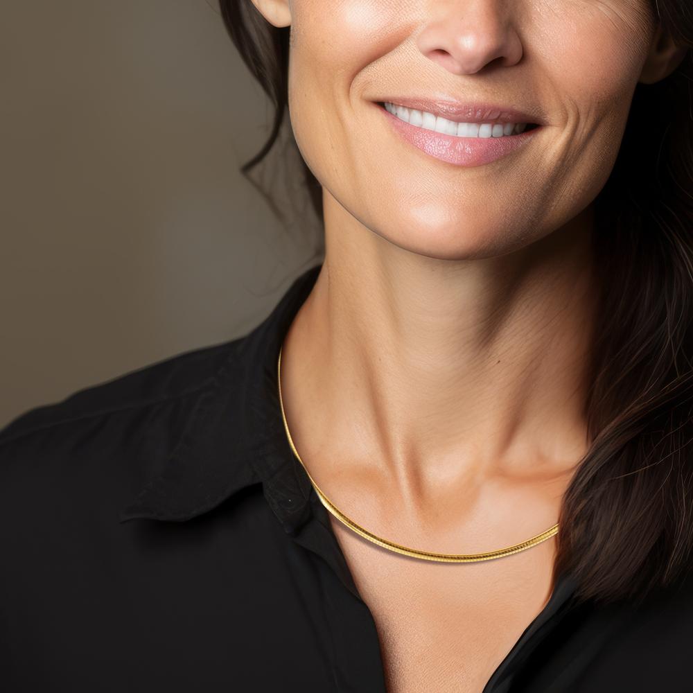 Naszyjnik złoto żółte 750/18 K 42 cm