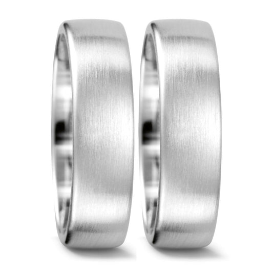 obrączka partnerska złoto białe 750/18 K