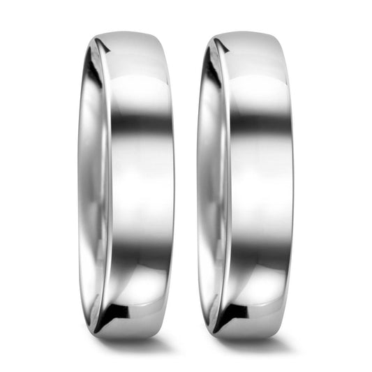 obrączka partnerska złoto białe 750/18 K