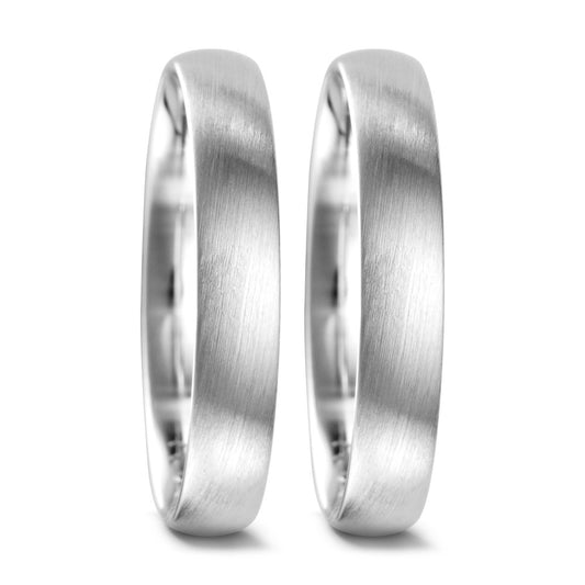 obrączka partnerska złoto białe 750/18 K