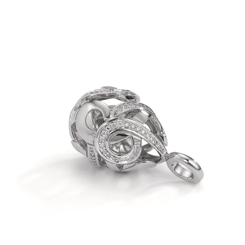 wisiorek złoto białe 750/18 K Diament 0.30 ct, 62 kamienie, w-si