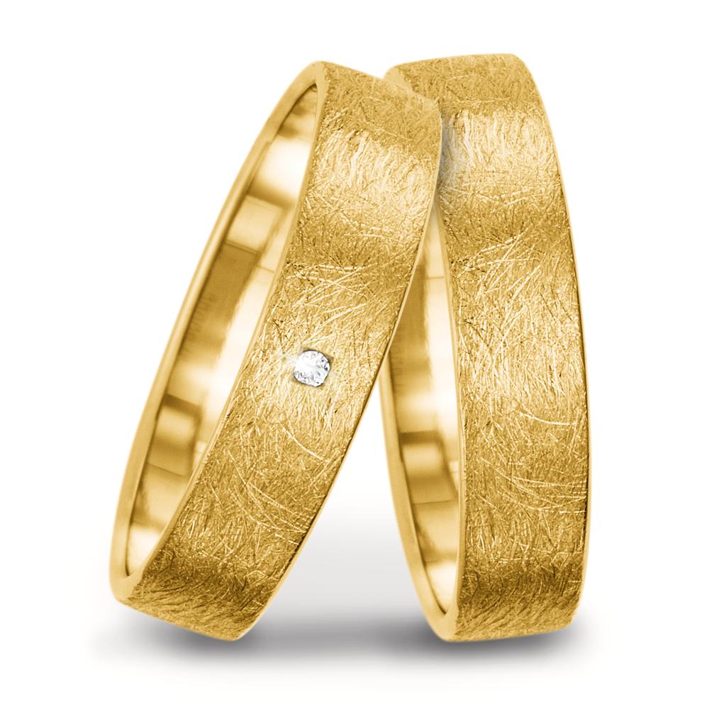 obrączka partnerska złoto żółte 750/18 K