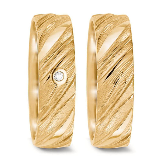 obrączka partnerska złoto żółte 750/18 K