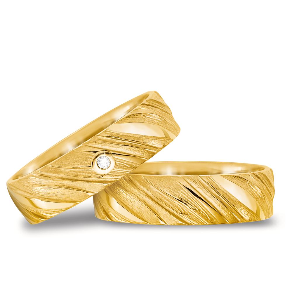 obrączka partnerska złoto żółte 750/18 K