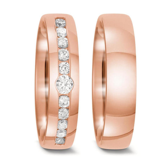 obrączka partnerska złoto czerwone 750/18 K