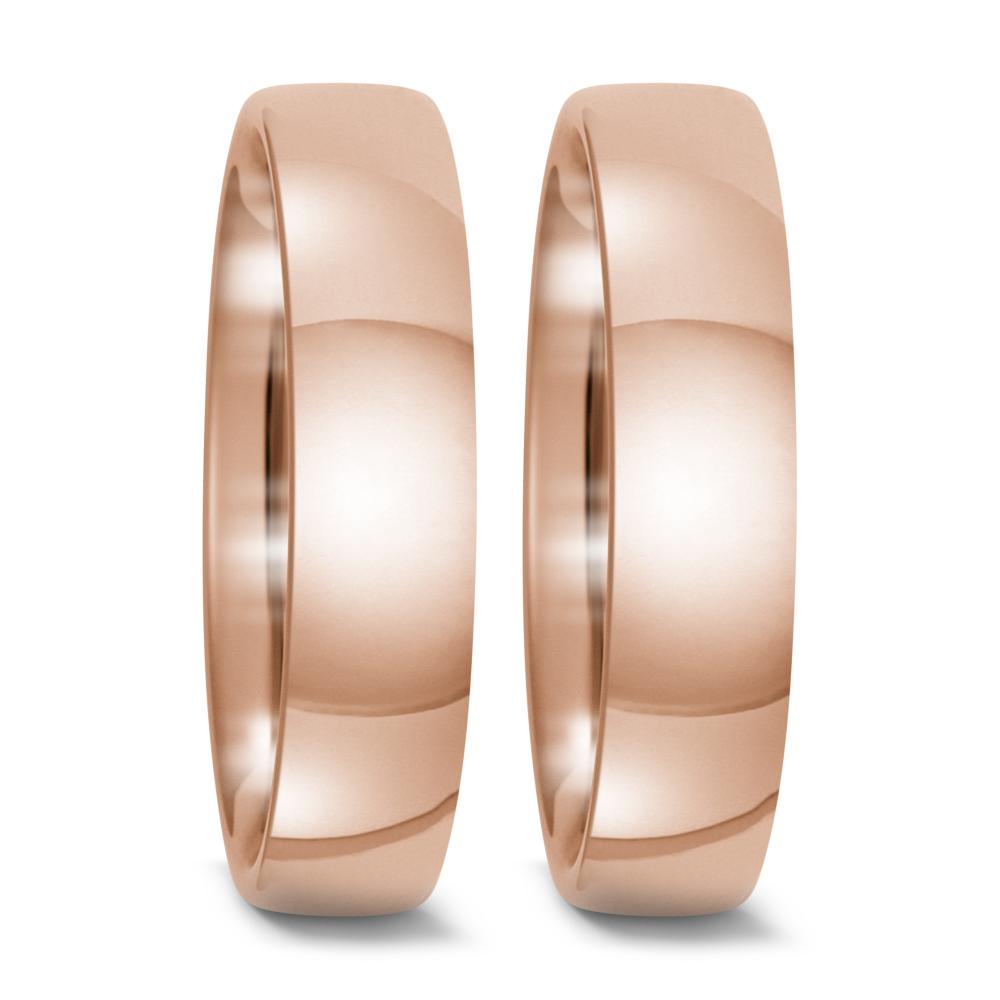 obrączka partnerska złoto czerwone 750/18 K