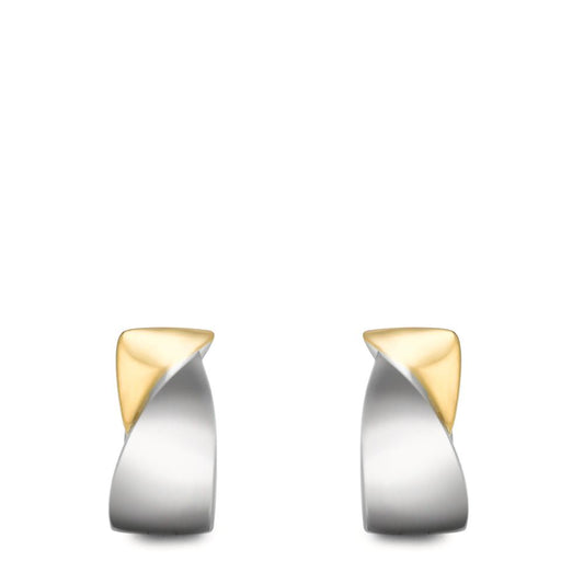 kolczyki koła zatrzaskowe stal nierdzewna dwubarwny Powłoka IP