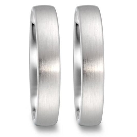 obrączka partnerska złoto białe 750/18 K