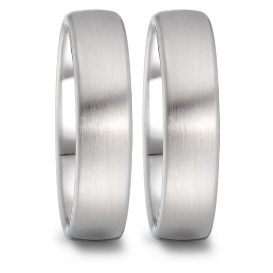 obrączka partnerska złoto białe 750/18 K