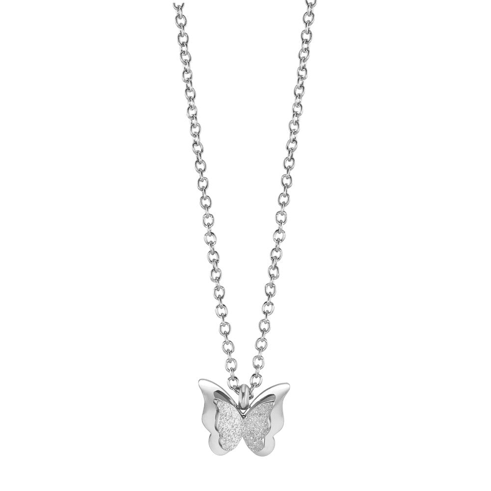 Naszyjnik stal nierdzewna motyl 45-50 cm