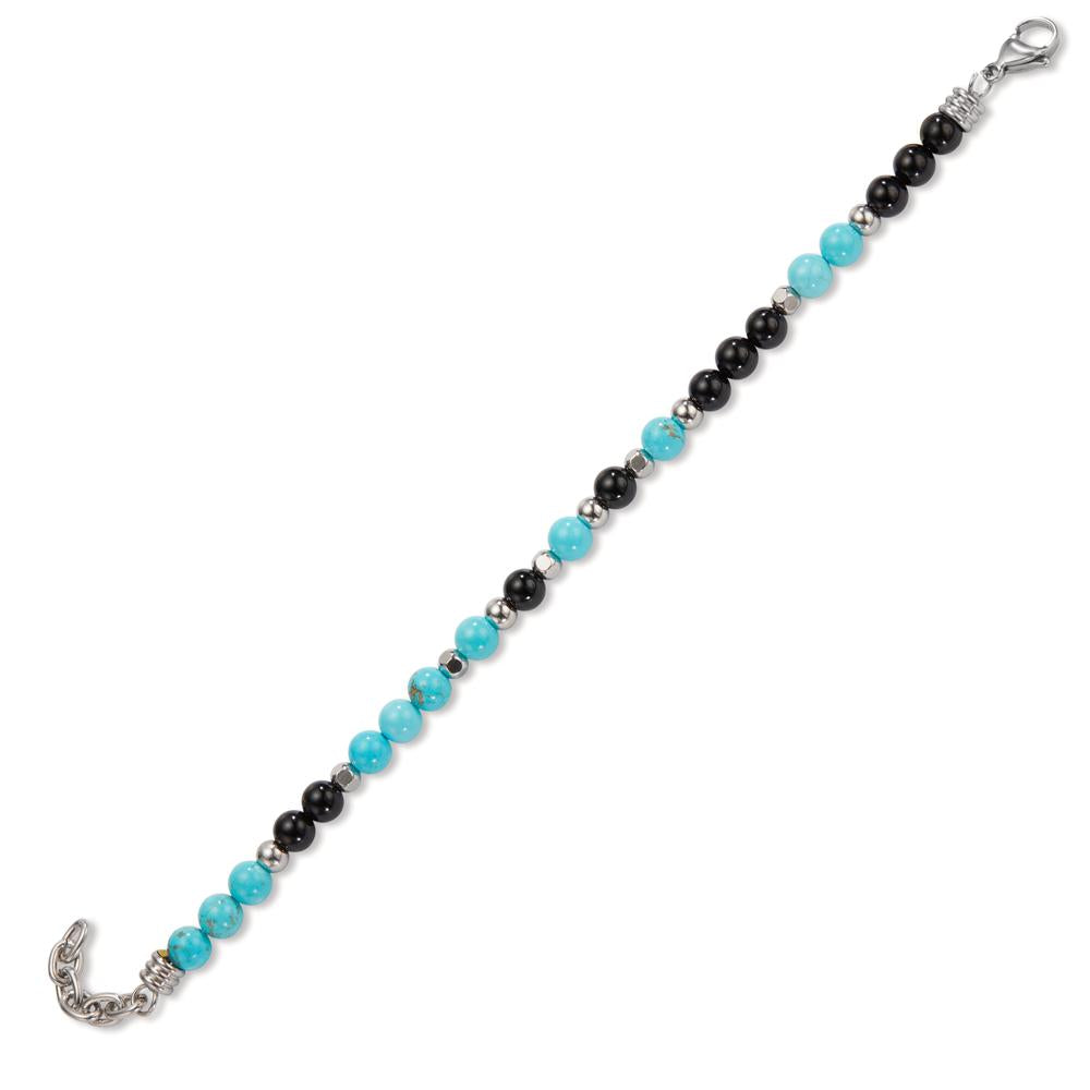 bransoletka stal nierdzewna Onyks 20-22 cm Ø6.5 mm