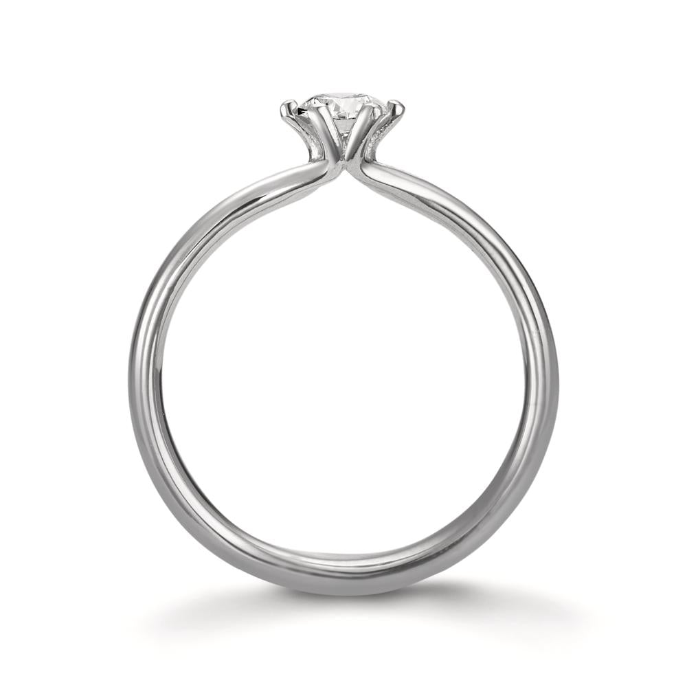 pierścionek zaręczynowy platyna 950 Diament 0.30 ct, w-si, GIA