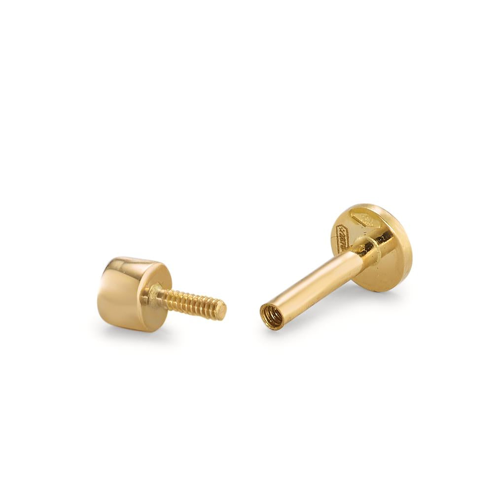 piercing złoto żółte 750/18 K Cyrkonia Ø3 mm