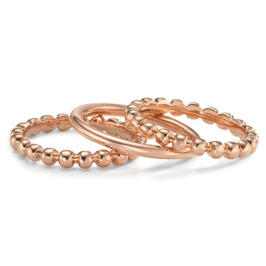 zestaw pierścionków złoto czerwone 750/18 K