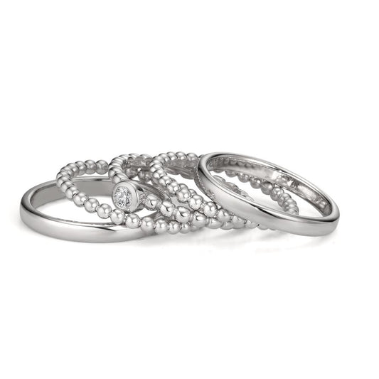 zestaw pierścionków Cyrkonia