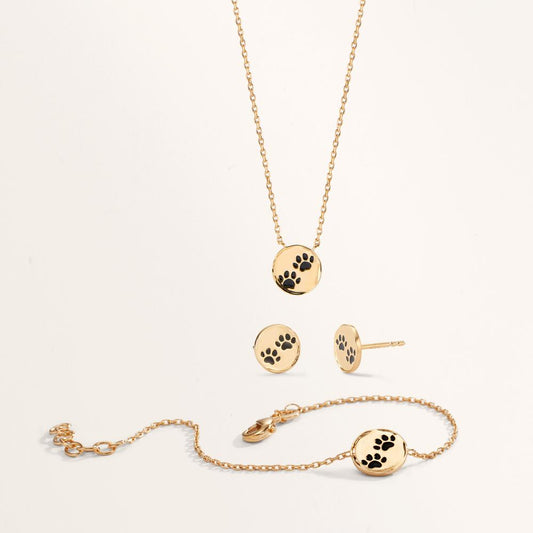 kolczyki wkrętki brąz namalowany łapa Ø8 mm