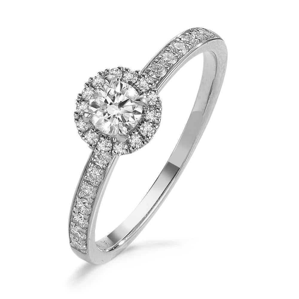 pierścionek pamięci platyna 950 Diament 0.50 ct, w-si Ø6.5 mm
