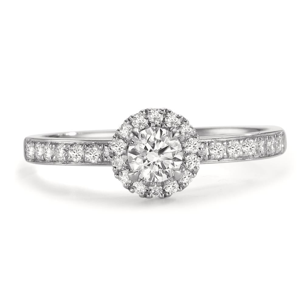pierścionek pamięci platyna 950 Diament 0.50 ct, w-si Ø6.5 mm
