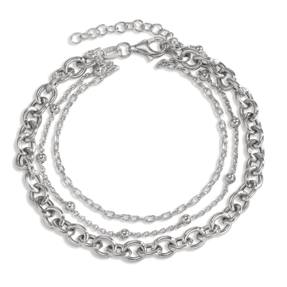 bransoletka srebro rodowany 17-19 cm