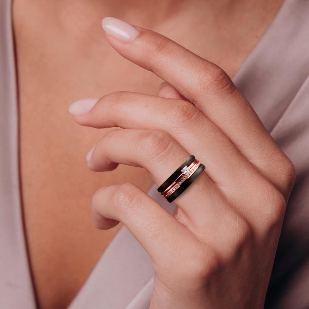 zestaw pierścionków Diament