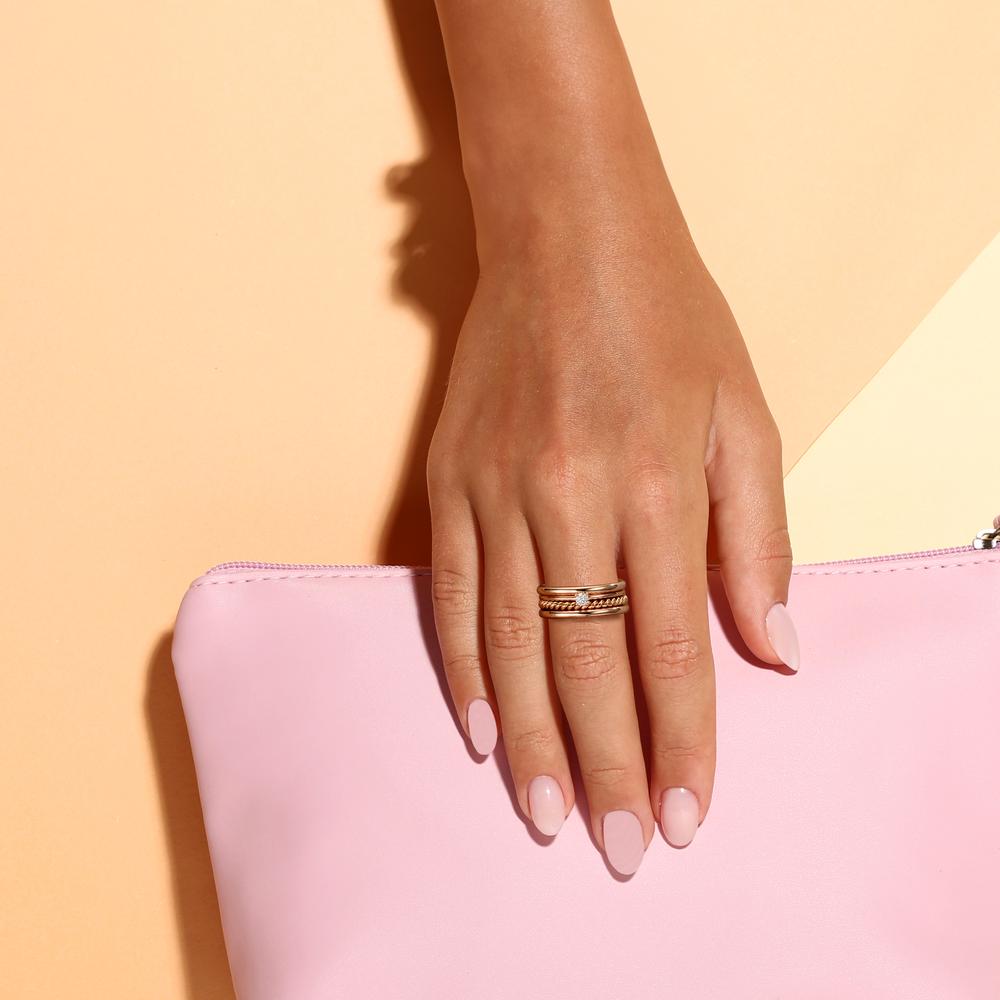 zestaw pierścionków Diament