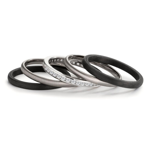 zestaw pierścionków Cyrkonia