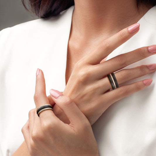 zestaw pierścionków Diament