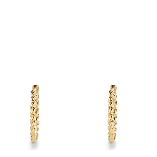 kolczyki koła zatrzaskowe złoto żółte 750/18 K