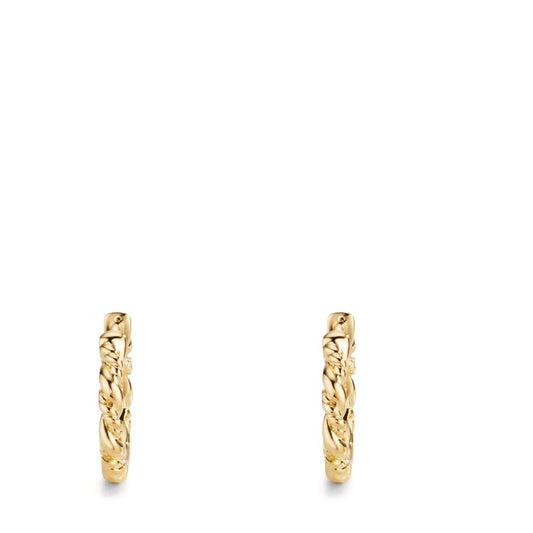 kolczyki koła zatrzaskowe złoto żółte 750/18 K