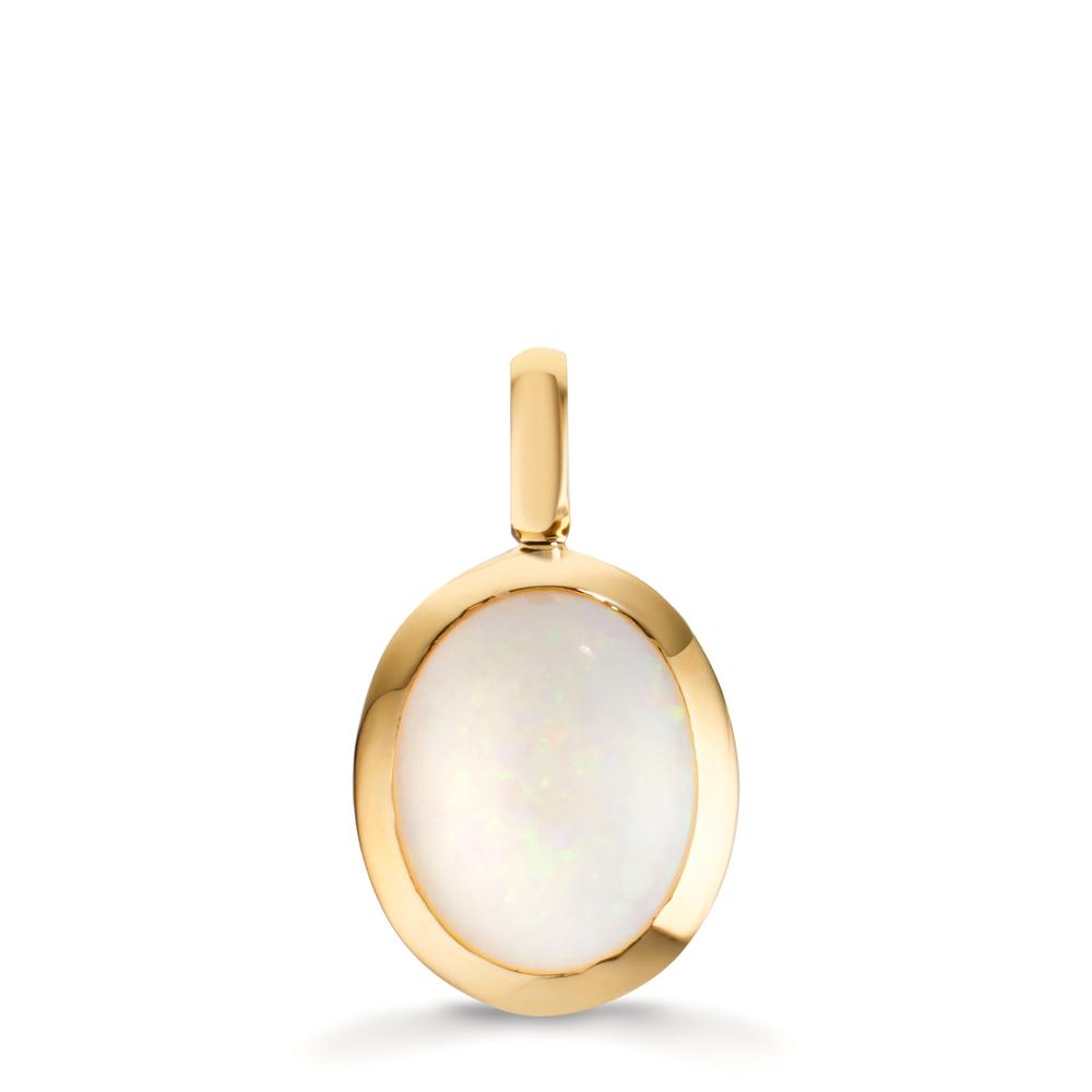 wisiorek złoto żółte 750/18 K Opal