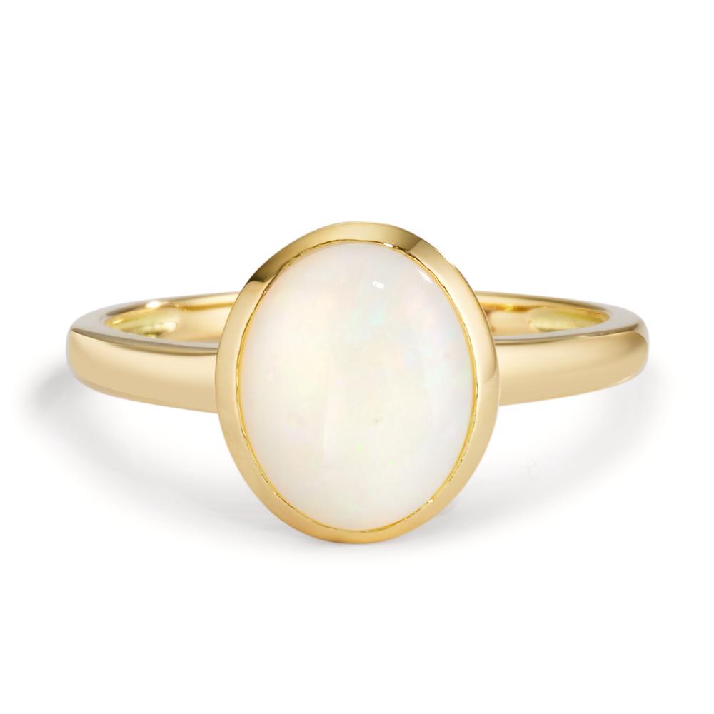 pierścionek złoto żółte 750/18 K Opal
