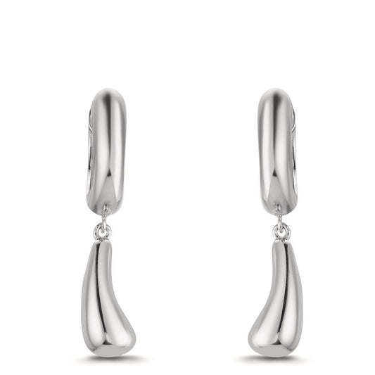 kolczyki koła zatrzaskowe srebro rodowany