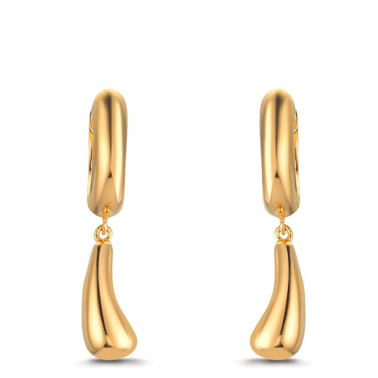 kolczyki koła zatrzaskowe srebro żółty pozłacany