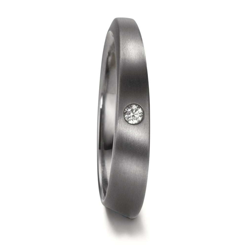 obrączka partnerska tantal 999 Diament 0.03 ct, w-si