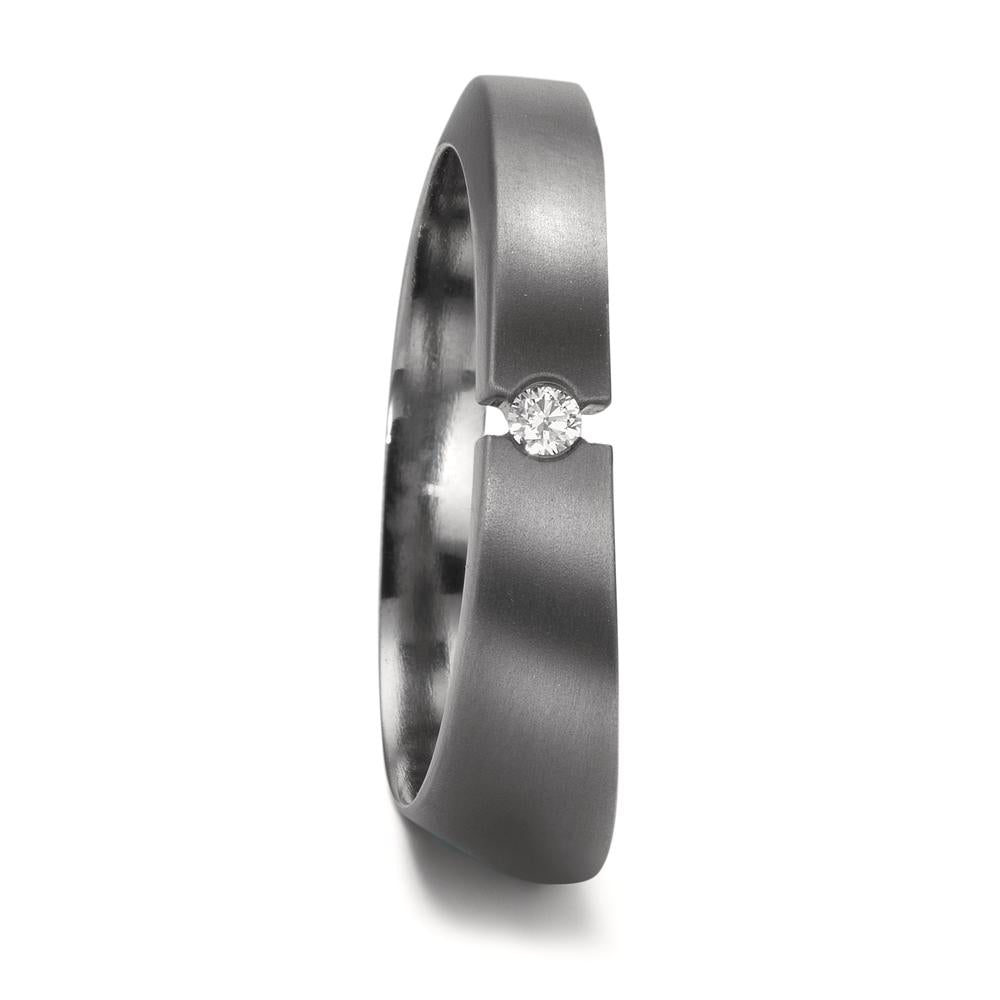 obrączka partnerska tantal 999 Diament 0.03 ct, w-si