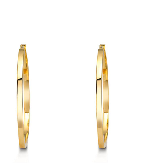 kolczyki koła srebro żółty pozłacany