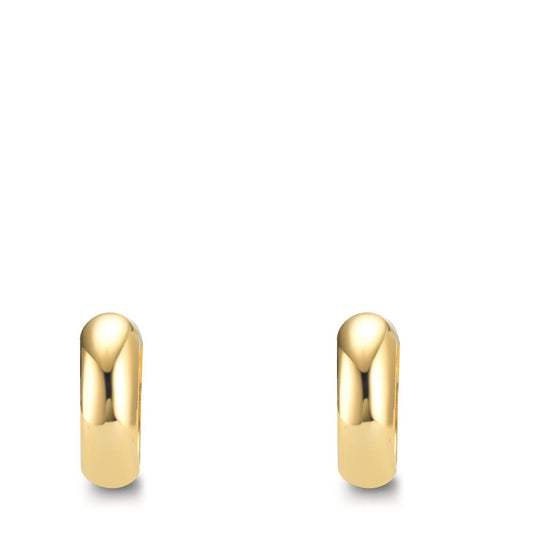 kolczyki koła zatrzaskowe srebro żółty pozłacany