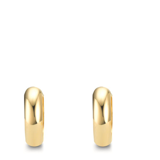 kolczyki koła zatrzaskowe srebro żółty pozłacany