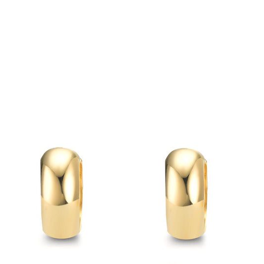 kolczyki koła zatrzaskowe srebro żółty pozłacany