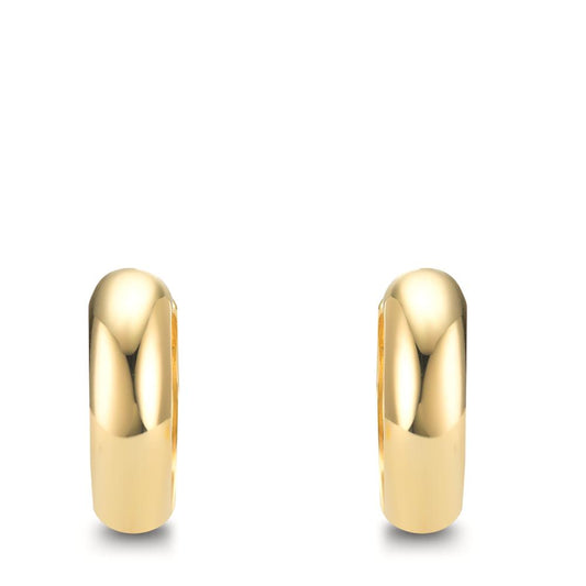 kolczyki koła zatrzaskowe srebro żółty pozłacany