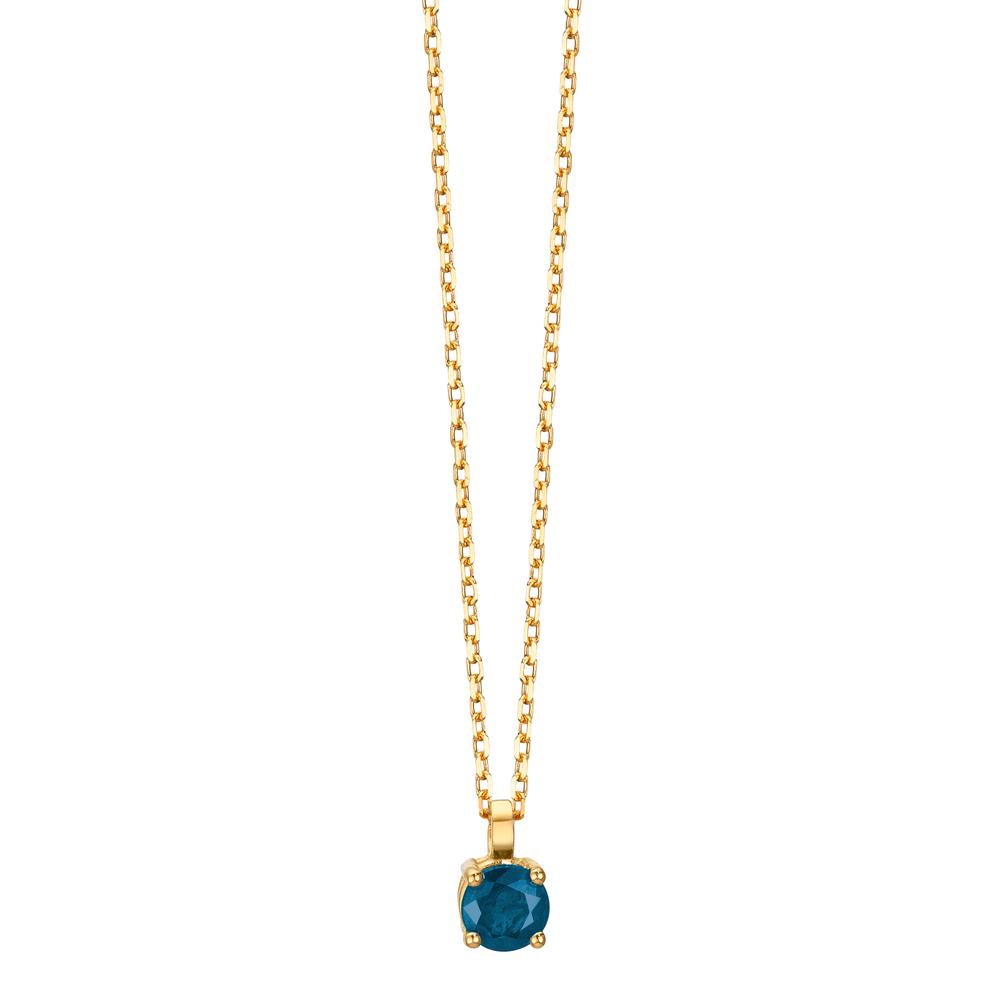 Naszyjnik złoto żółte 750/18 K Szafir 0.28 ct 42 cm