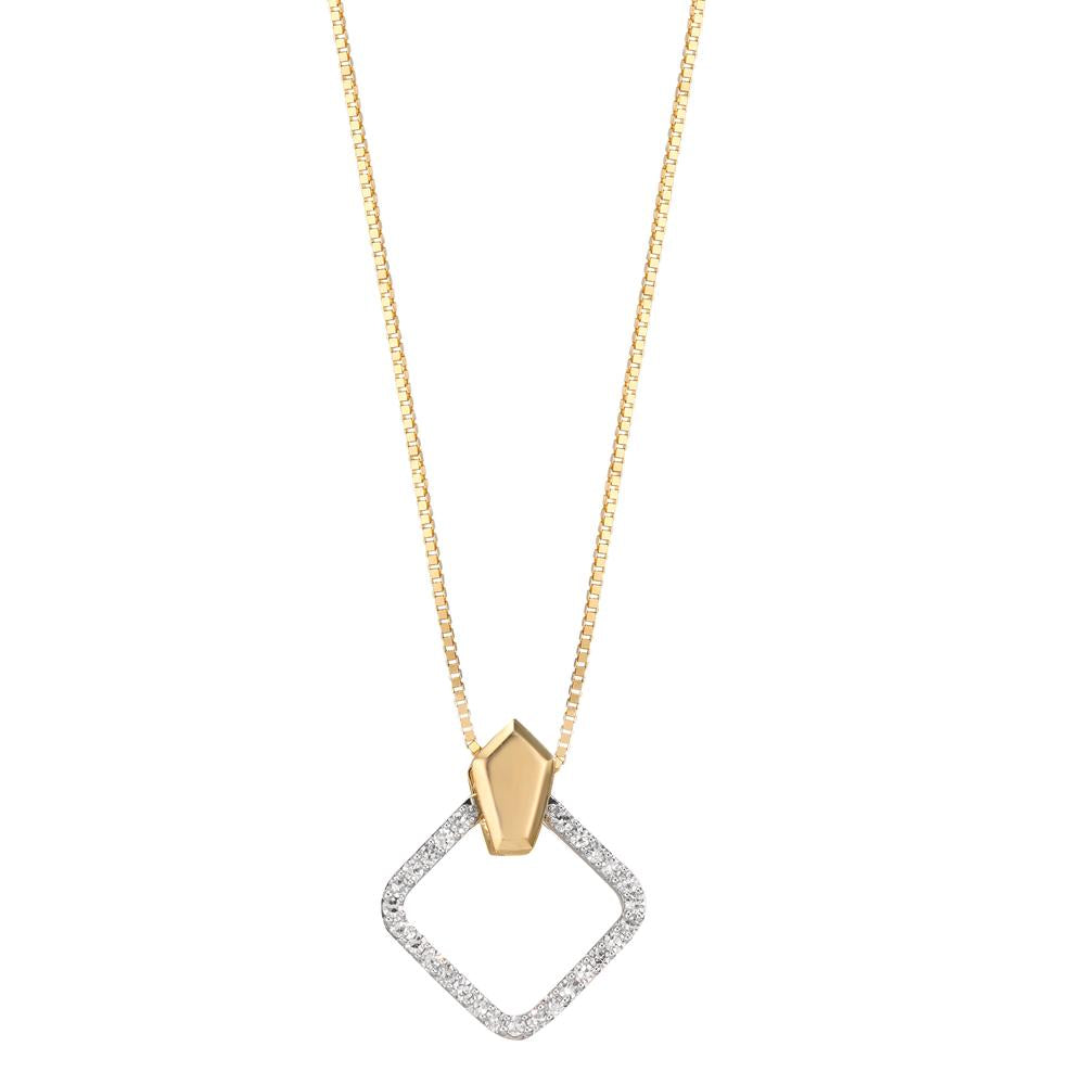 wisiorek złoto żółte 750/18 K Diament 0.10 ct, w-si