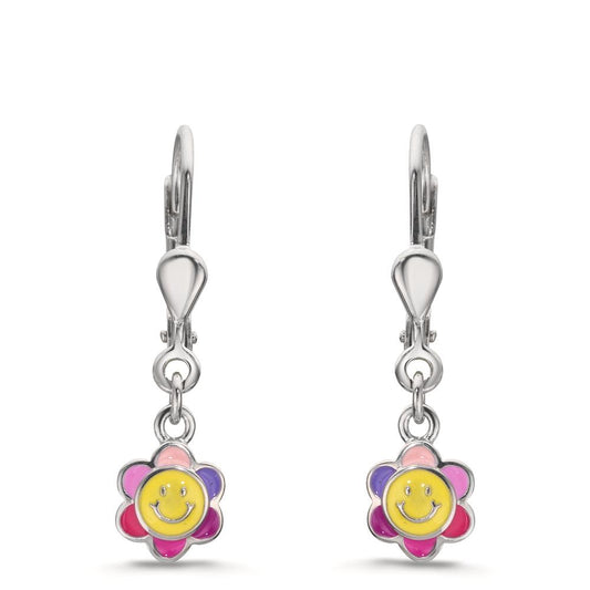 kolczyki wiszące srebro rodowany