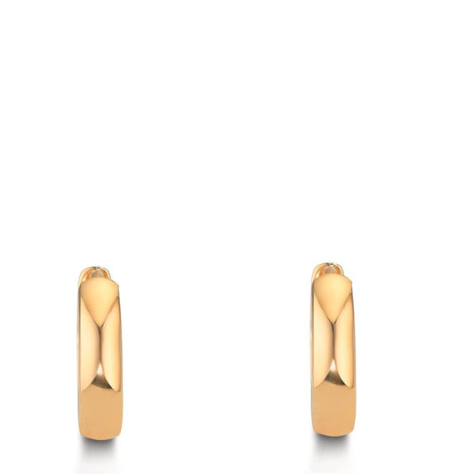 kolczyki koła zatrzaskowe srebro żółty pozłacany