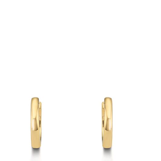 kolczyki koła zatrzaskowe srebro żółty pozłacany