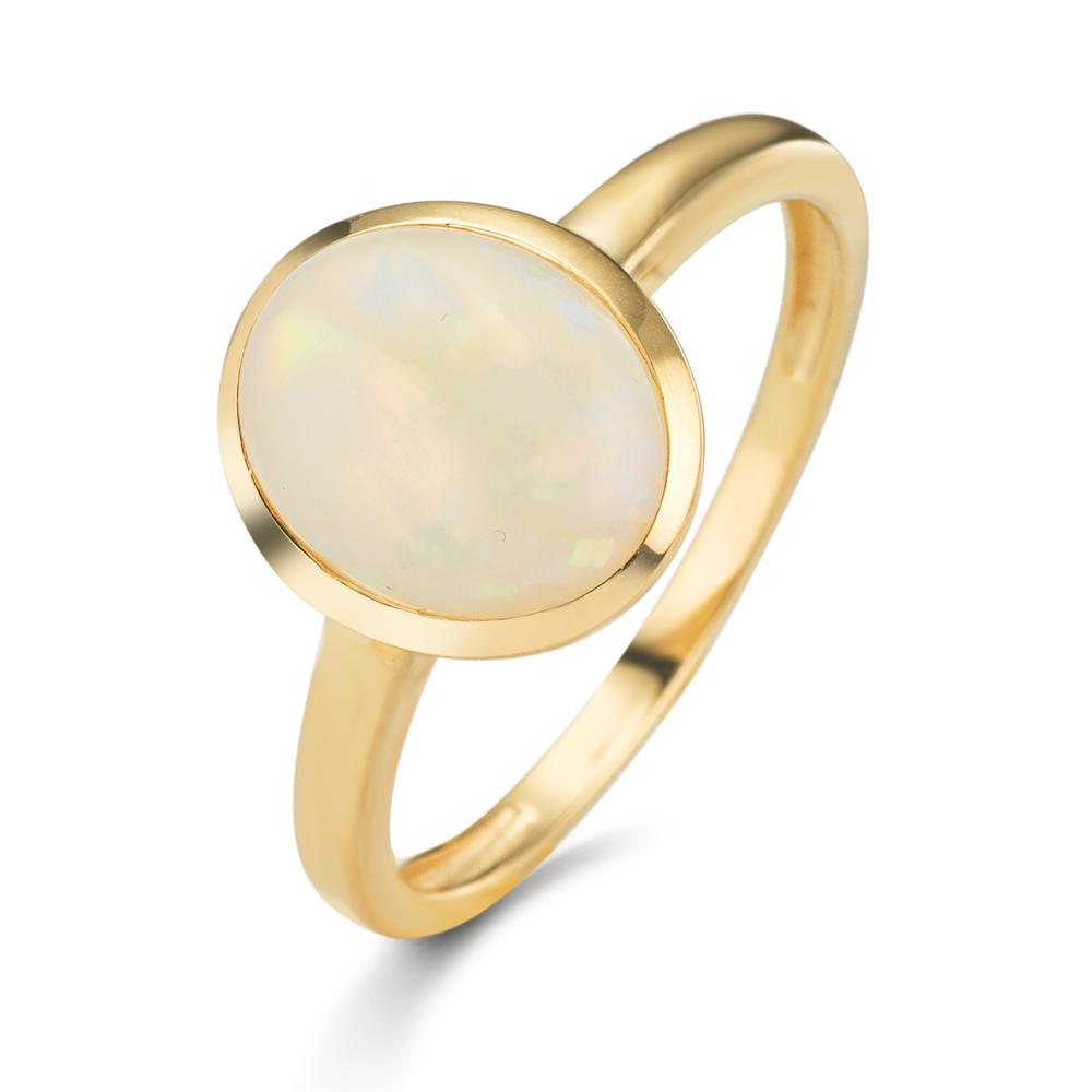 pierścionek złoto żółte 375/9 K Opal