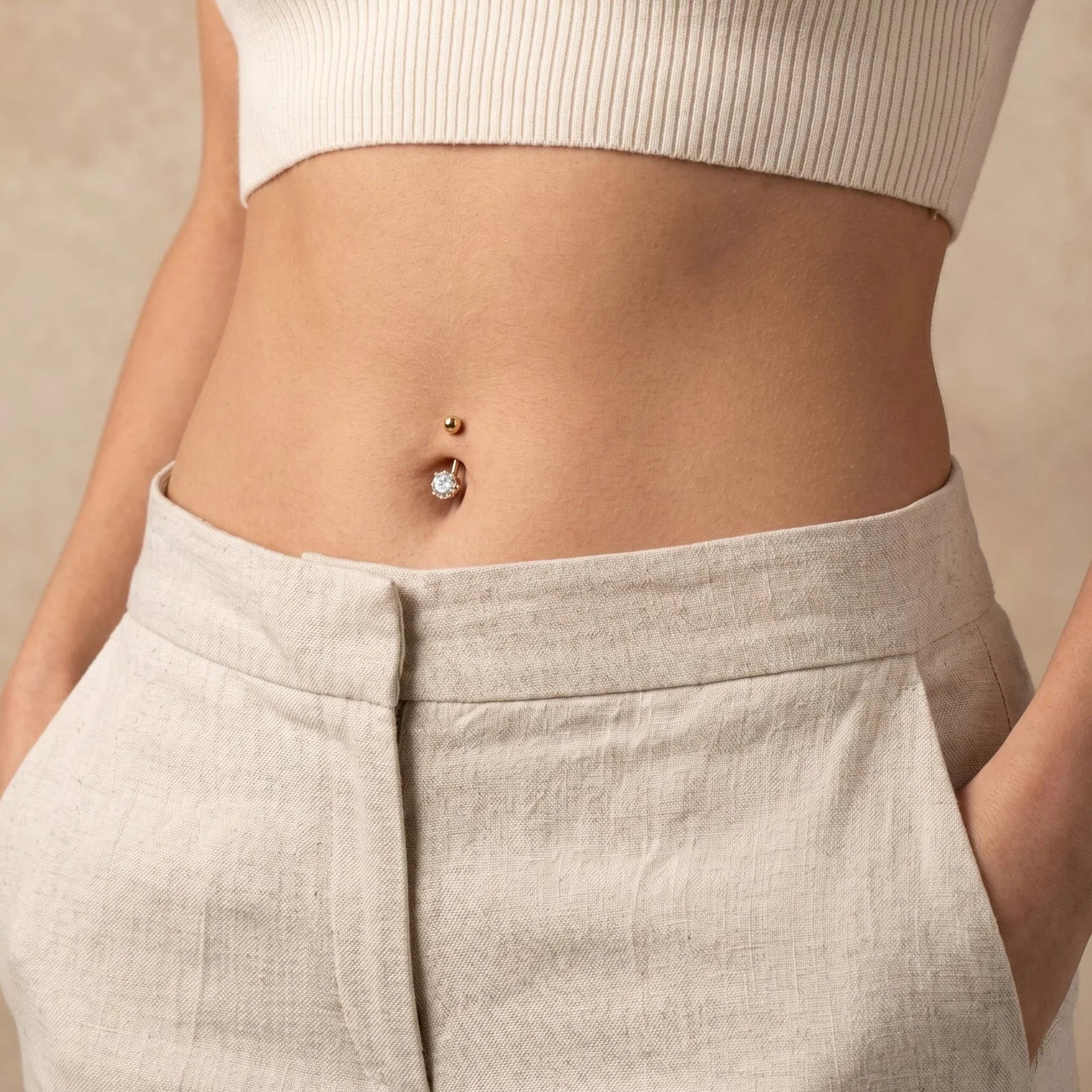 Damen - Piercing - Bauchpiercing