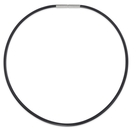 Naszyjnik stal nierdzewna, kauczuk 40 cm Ø3.5 mm
