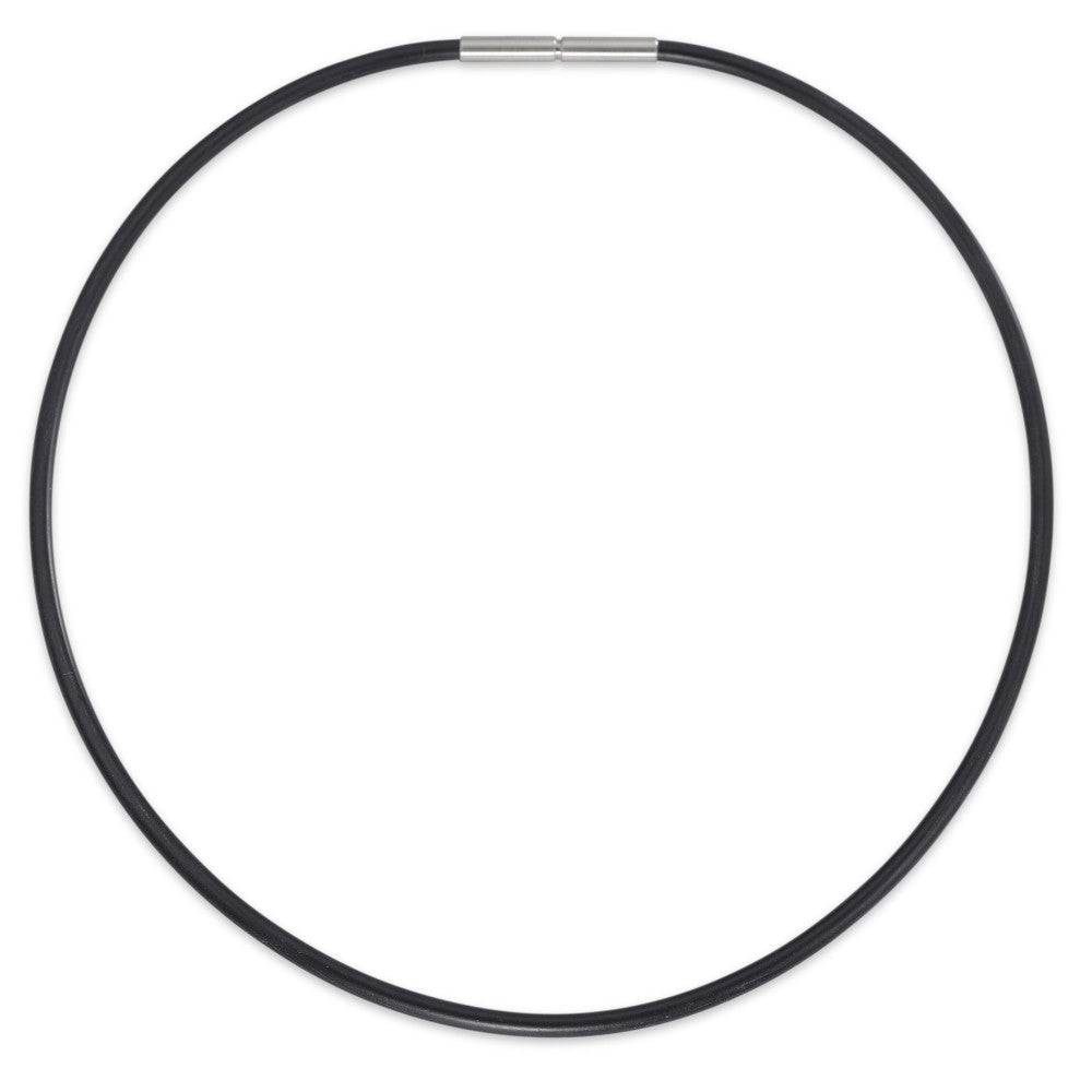Naszyjnik stal nierdzewna, kauczuk 50 cm Ø3 mm